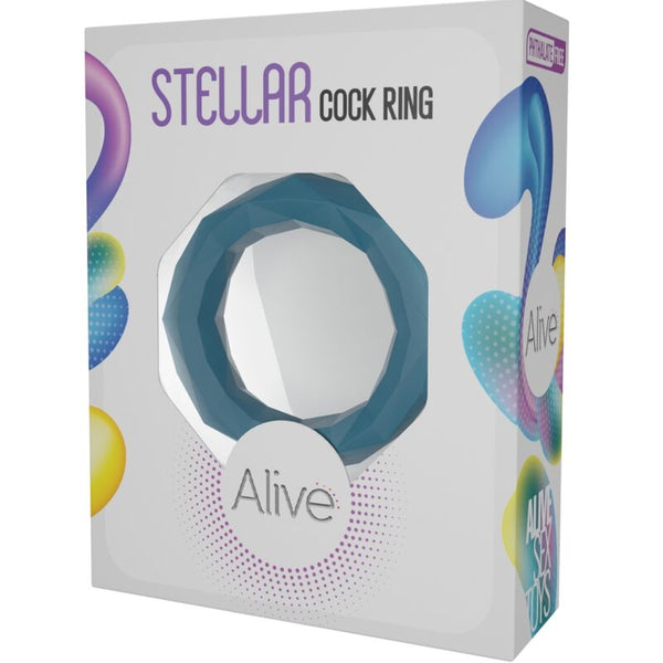 Alive stellar anillo pene verde