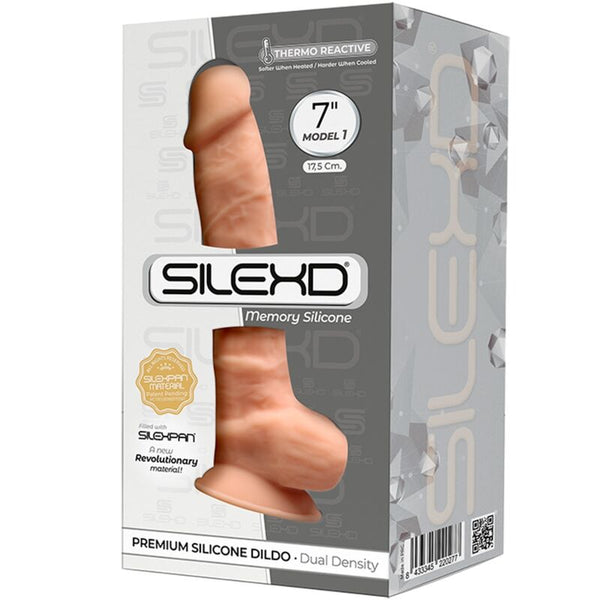 Silexd modelo 1 pene realístico silicona premium silexpan 17.5 cm