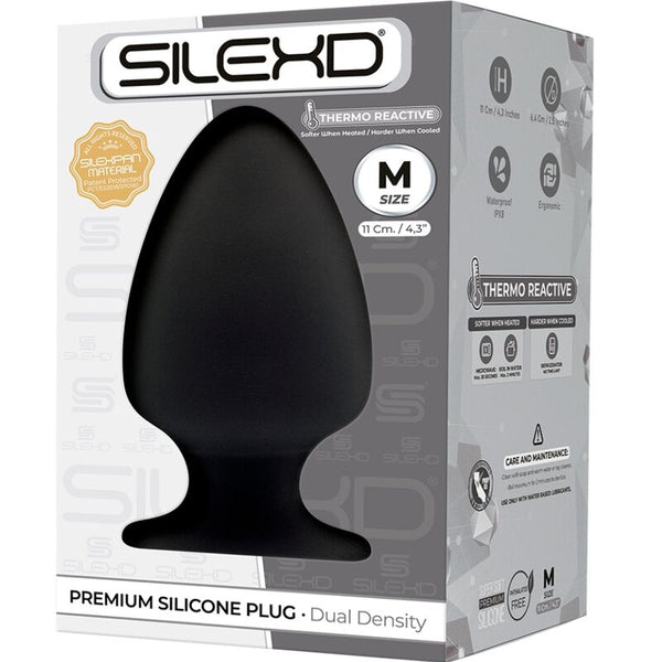 Silexd modelo 1 plug anal silicona premium silexpan premium termorreactivo talla m
