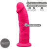 Silexd modelo 2 pene realístico silicona premium silexpan fucsia 23 cm