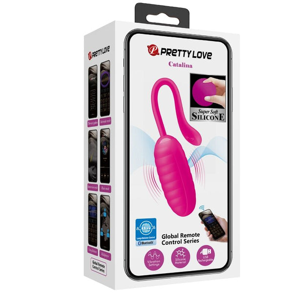 Catalina huevo vibrador recargable rosa