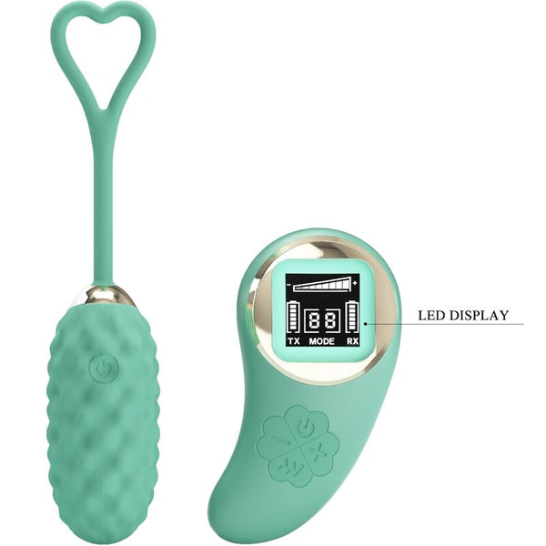 Vivian huevo vibrador control remoto verde