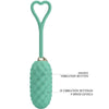 Vivian huevo vibrador control remoto verde