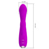 Gloria vibrador conejo recargable impermeable morado