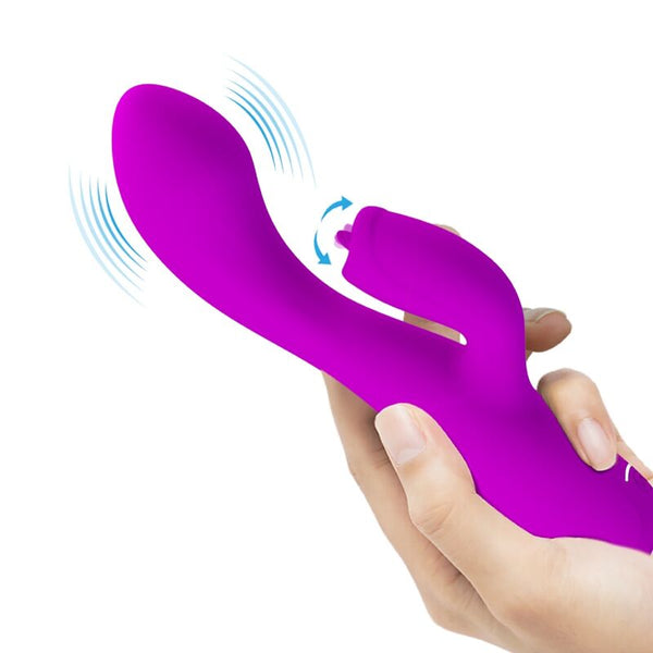 Gloria vibrador conejo recargable impermeable morado