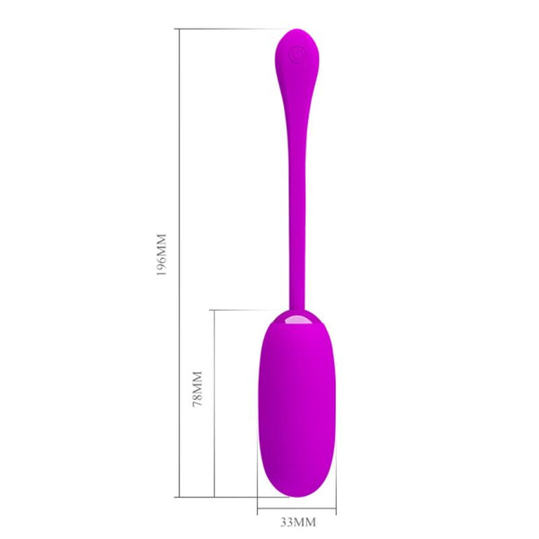 Julius huevo vibrador impermeble y recargable morado
