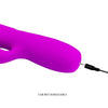 Melanie vibrador conejo recargable morado