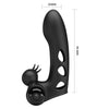 Orlando funda de dedo vibrador negro