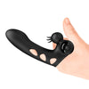 Orlando funda de dedo vibrador negro