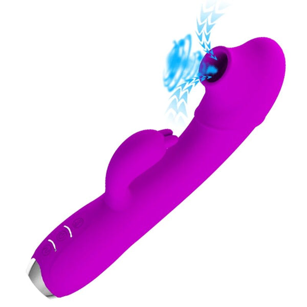 Regina vibrador succionador recargable morado