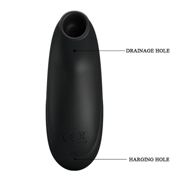Succionador masajeador de lujo recargable negro pretty love