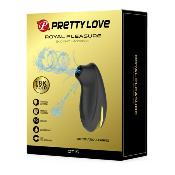 Succionador masajeador de lujo recargable negro pretty love