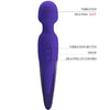 Antony youth vibrador wand efecto calor violeta