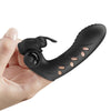 Vance funda dedo vibrador conejo negro