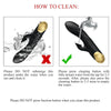 Vibrador de lujo bañado en oro recargable negro