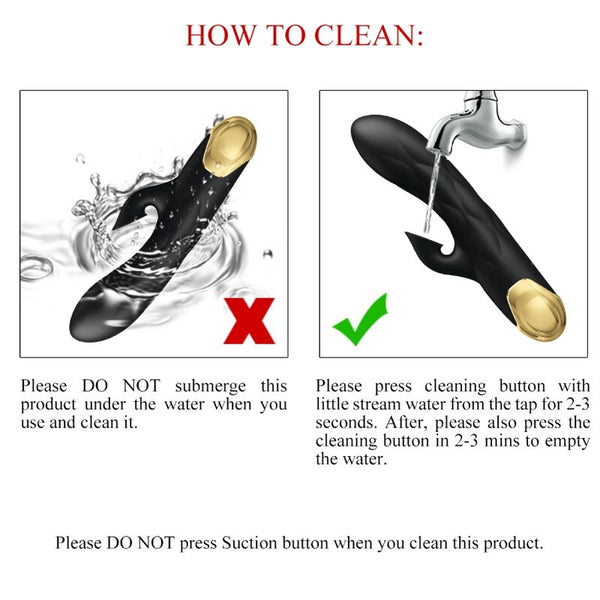 Vibrador de lujo bañado en oro recargable negro