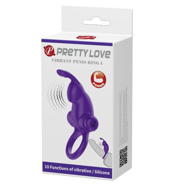 Anillo vibrador i conejo para pene morado