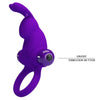 Anillo vibrador i conejo para pene morado