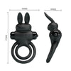 Anillo vibrador iii conejo para pene negro
