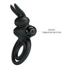 Anillo vibrador iii conejo para pene negro