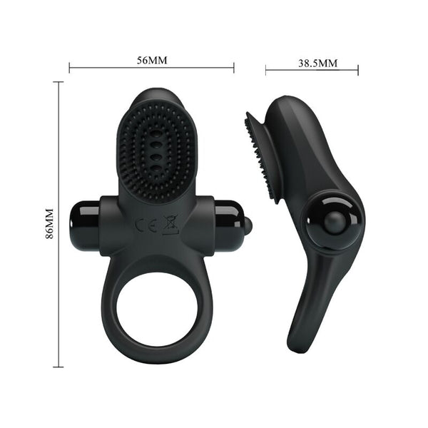 Anillo vibrador ii para pene negro