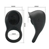 Anillo vibrador para pene con lengua negro