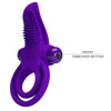 Anillo vibrador para pene morado