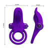 Anillo vibrador para pene morado