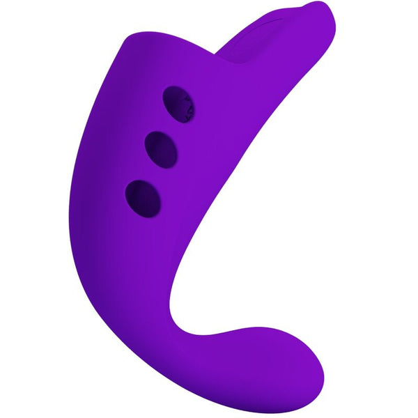 Gorgon vibrador de dedo recargable morado