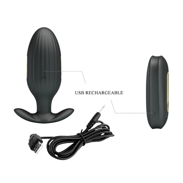 Kelly plug anal vibrador recargable negro