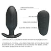 Kelly plug anal vibrador recargable negro