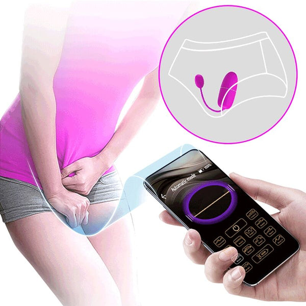 Nymph huevo vibrador controlado por app violeta