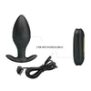 Regina plug anal vibrador recargable negro
