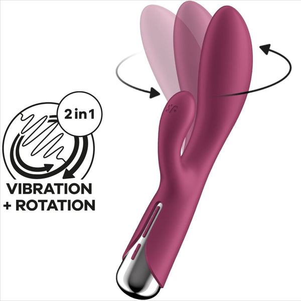 Satisfyer spinning rabbit 1 estimulación clítoris y Punto G azul
