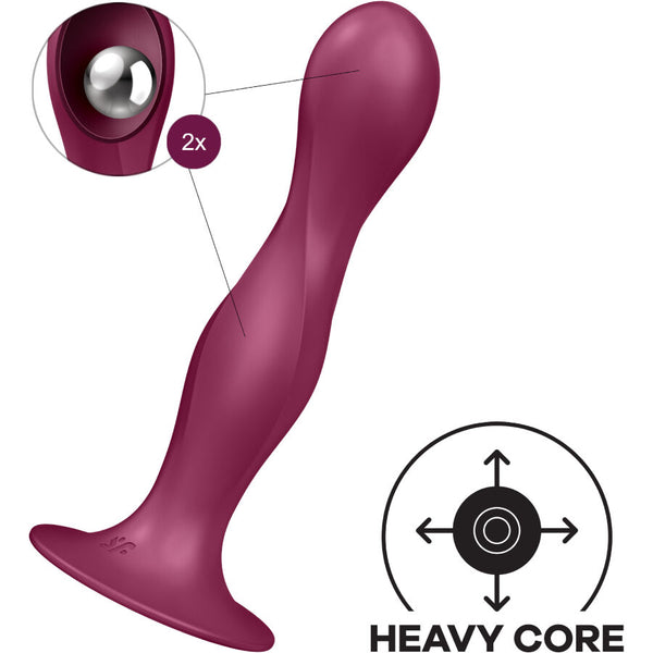 Satisfyer double ball r dildo silicona azul