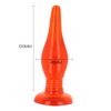 Baile plug anal tacto suave rojo 14.2 cm