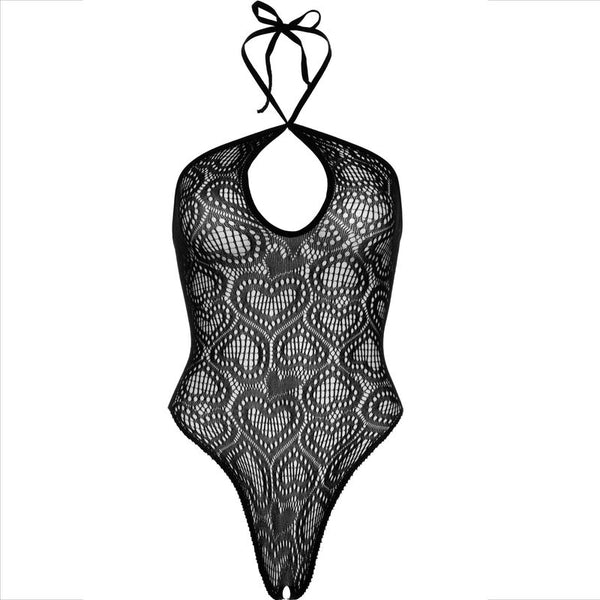 Leg body cuello halter sin coturas negro