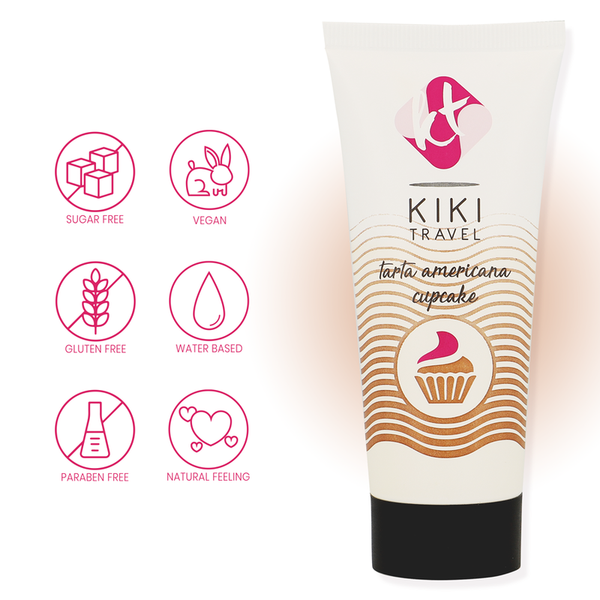 Kikí gel deslizante sabor a tarta americana cupcake 50 ml