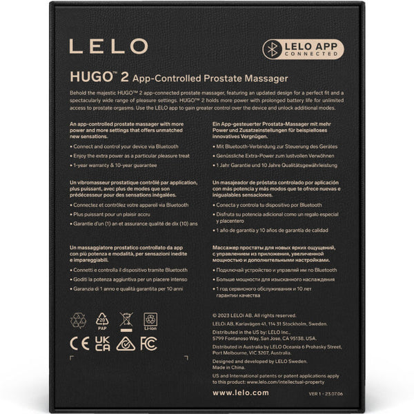 Lelo hugo 2 masajeador de prostata
