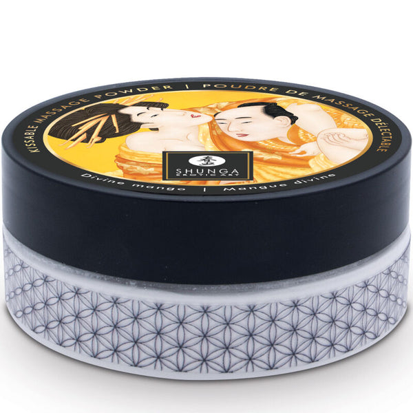 Shunga kit polvos de masaje comestible mango