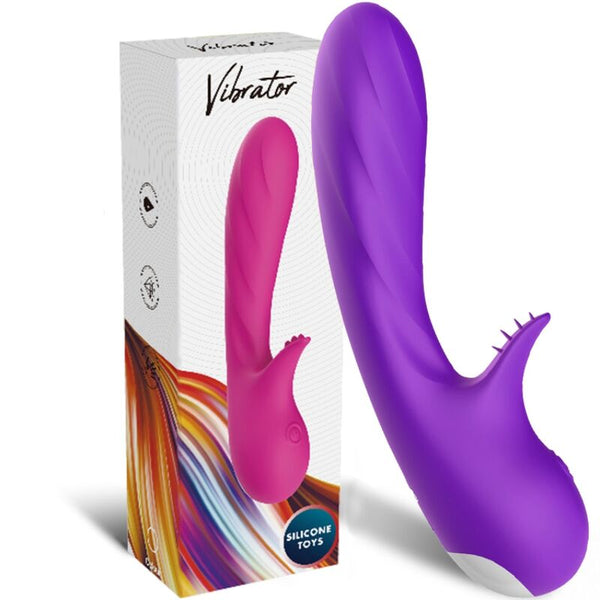 Romance vibrador con estimulador violeta