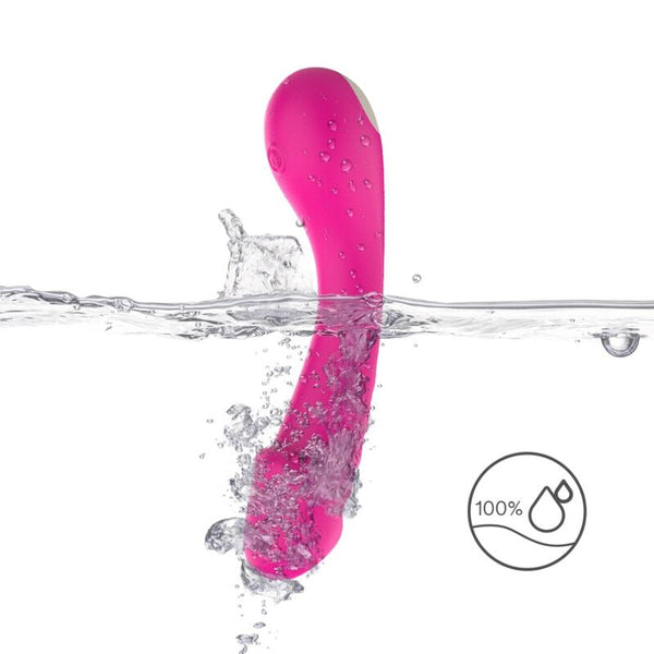 Dildo vibrador Punto G silicona fucsia