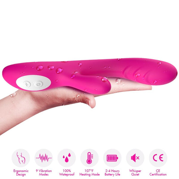 Spark vibrador efecto calor fucsia