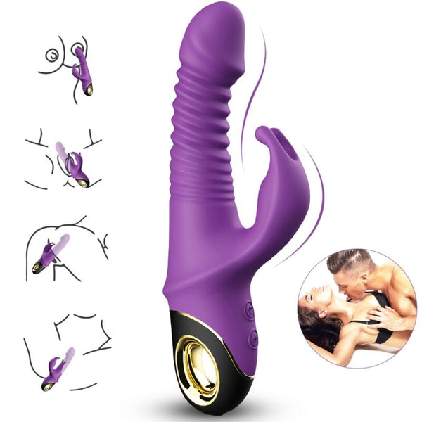 Zing dildo vibrador rabbit violeta