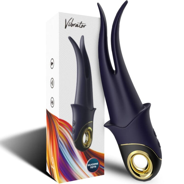 Shadow vibrador pinza azul oscuro