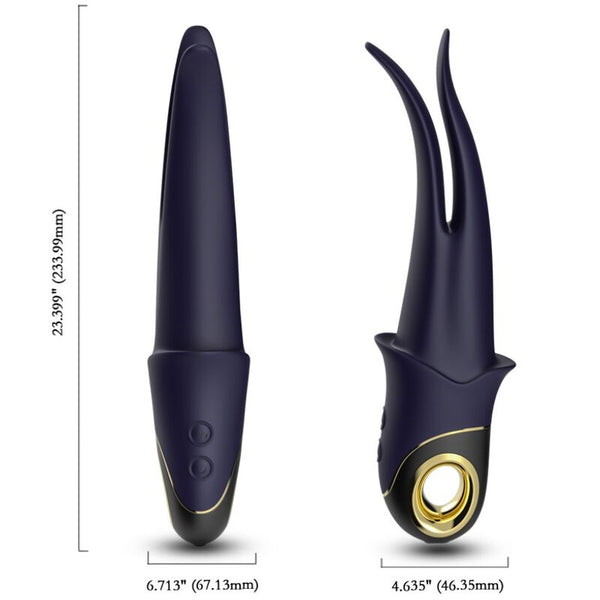 Shadow vibrador pinza azul oscuro