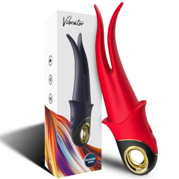 Shadow vibrador pinza rojo