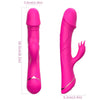 Dildo vibrador rabbit silicona fucsia