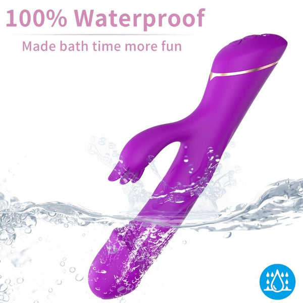 Dildo vibrador rabbit silicona violeta