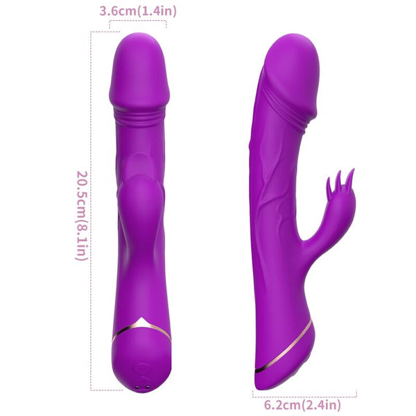 Dildo vibrador rabbit silicona violeta